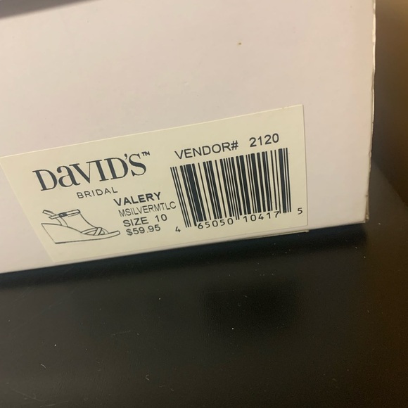 Touch of Nina Silver Glittery Valery Wedges - Picture 12 of 12